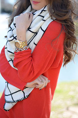 Vestidos Con Bufandas, Ropa de invierno, Accesorio de moda: trajes de invierno,  bufanda roja,  Accesorio de moda,  Trajes De Bufandas  