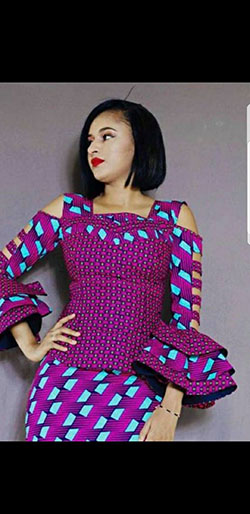 Imágenes compartidas por primera vez de diseños de blusas africanas: vestidos africanos,  Estilos Kaba  