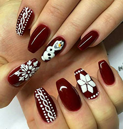 Mira estos fantásticos diseños de uñas navideños, Nail art: día de Navidad,  Esmalte de uñas,  Arte de uñas  
