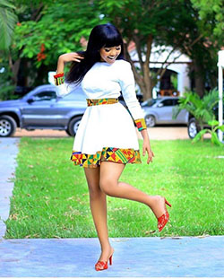 Hermosos vestidos cortos estampados africanos: vestidos africanos,  camarones asos,  Trajes Africanos Cortos  