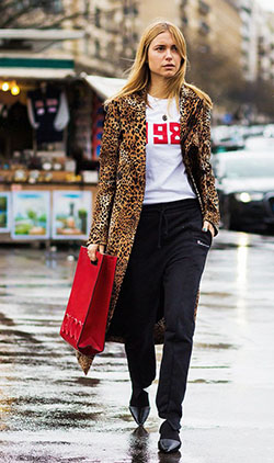 Trajes lindos y fascinantes con chaquetas con estampado de leopardo: blogger de moda,  con gala,  Trajes De Chaqueta  