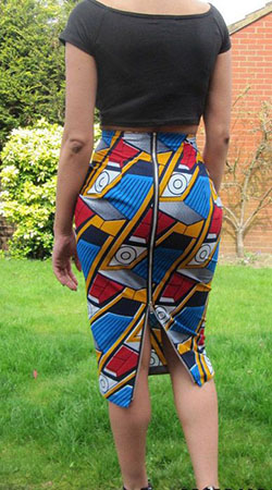 Estilos de faldas lápiz africanas: top corto,  vestidos africanos,  Falda de tubo,  Vestidos Roora  