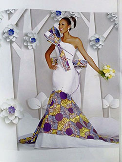 Estilos de vestidos de boda con estampado africano: Vestido de novia,  vestidos africanos,  Vestido de la dama de honor,  camarones asos,  Vestidos Kitenge  
