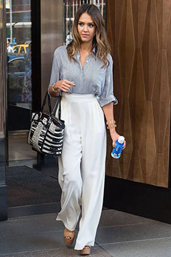 pantalones anchos de jessica alba: Pantalones ajustados,  camisas,  Jessica Alba,  Estilo de celebridad  