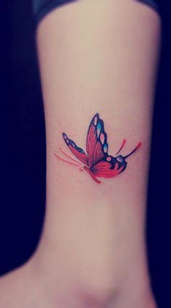Tatuaje de mariposa para niñas.: Ideas de tatuajes  