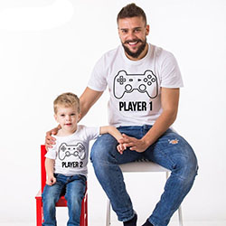 Camiseta padre bebé, camiseta papá: Trajes a juego,  ropa infantil,  Trajes de pareja a juego,  Camisa de papá,  Traje de camiseta  