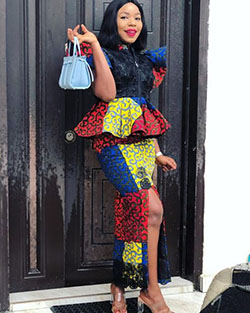 Ideas glamorosas para estilos ankara 2020, estampados de cera africanos: trajes de fiesta,  vestidos africanos,  camarones asos,  Atuendos Informales,  Estilos Kaba  