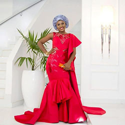 Aso Ebi Styles, fama y socios, moda en Nigeria: Vestido de noche,  camarones asos,  Ropa formal,  Vestidos Aso Ebi  