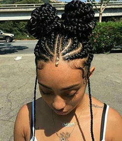 ¡Mira estos! peinados cornrow americanos, trenzas de caja: afroamericano,  Ideas para teñir el cabello,  trenzas de ganchillo,  trenzas de caja,  Peinados con trenzas,  pelo negro  