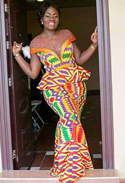 Genial y alucinante vestido kente: vestidos africanos,  camarones asos,  paño kente,  Aso Oke,  Estilos Kaba  