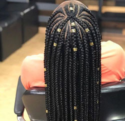Peinados con trenzas afroamericanas, Pelo negro: trenzas de caja,  Peinados con trenzas,  Cuidado del cabello,  belleza afroamericana,  pelo negro  