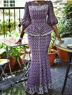 ¡Lindo! patrón de encaje nigeriano: vestidos africanos,  camarones asos,  Estilos Kaba  