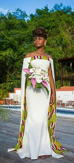 vestido de novia estampado africano: Vestido de noche,  vestidos africanos,  Vestido de la dama de honor,  Atuendos De Lobola  