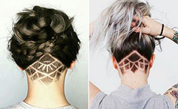 In style outfit ideas Undercut designs, Hair tattoo: corte bob,  Pelo largo,  Fotografía de moda,  peinados bob,  tatuaje de pelo  