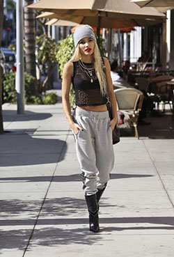 Outfits con pantalones de chándal, Moda hip hop, Pia Mia: Kylie Jenner,  Los Angeles,  Bella Thorne,  Atuendos Con Pantalones De Chándal  