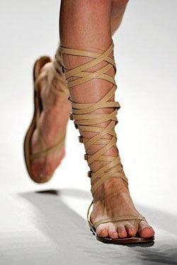 Traje de sandalias de gladiador, sandalias griegas antiguas, zapato de tacón alto: Zapato de tacón alto,  Piso de ballet,  Sandalias de gladiador vestidos  