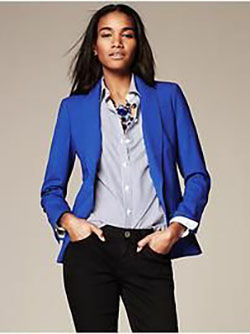 Ideal para tu outfit blazer azulino, Azul marino: azul marino,  traje de chaqueta,  Atuendos Informales  