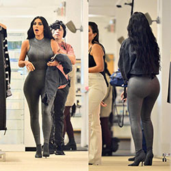 Traje de legging gris Kim Kardashian Fotos: Instagram de celebridades,  kim kardashian instagram,  La moda de Kim Kardashian,  Kim,  kardashian,  Labios Kim Kardashian,  Imágenes de Kim Kardashian,  la caliente kim kardashian  