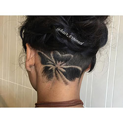 Diseño de tatuaje de cabello femenino: Pelo largo,  Cabello corto,  peinados bob,  tatuaje de pelo  