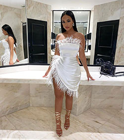 vestido blanco para niñas con vestido, ideas de fotografía, foto de pierna sexy: Vestido blanco  