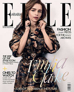 Portada de Emilia Clarke para ELLE Arabia (febrero 2020): fotos de celebridades,  celebridad caliente  