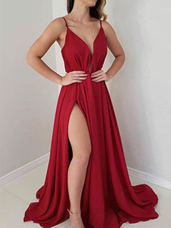 Vestido de fiesta rojo elegante hasta el suelo: vestidos de coctel,  Vestido de noche,  modelo,  Trajes de gala,  Ropa formal,  vestido de fiesta nupcial,  traje rojo  