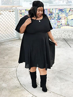 Outfit instagram vestidito negro vestidito negro, street fashion: Traje negro,  Estilo callejero  