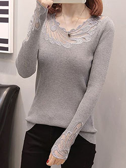 Combinación de colores de blusa María, consejos de moda, camiseta de manga larga.: Camiseta de manga larga,  Blusa,  Traje de vestir de mujer  
