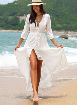 Vestido Robe boh2mien neutre, blanco, l, modelo de moda: sombrero para el sol,  trajes de fiesta,  Envoltura,  modelo,  vestido largo,  traje blanco  