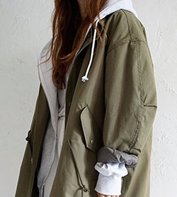 Estilo de atuendo caqui con chaqueta de jean, abrigo, chaqueta.: chaqueta de jean,  Moda minimalista,  Trajes De Chaqueta,  Traje Caqui  