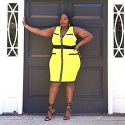 Ideas para vestir en color amarillo 2020 con vestido de cóctel: vestidos de coctel,  modelo,  Estilo callejero,  traje de talla grande,  traje amarillo,  Moda para figurar  