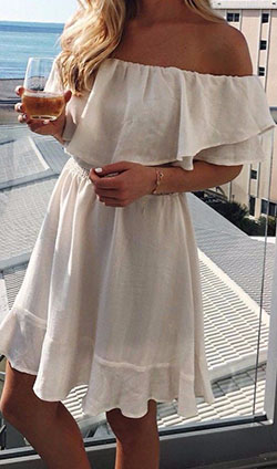 Conjunto beige y blanco Pinterest con vestido de cóctel, vestido de novia, chaqueta: vestidos de coctel,  Vestido de novia  