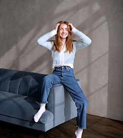 Denim de Lauren Orlando, atuendo a juego con jeans, poses para sesión de fotos: Mezclilla,  Atuendo De Vaqueros,  Laura Orlando Instagram  