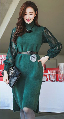 Vestido turquesa y verde, ideas de vestimenta, modelo de moda.: Traje Turquesa Y Verde,  Traje de vestir de mujer,  Vestido verde  