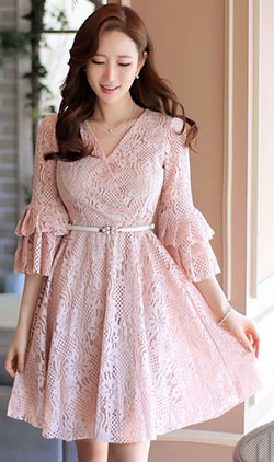 traje elegante rosa con vestido, ideas de vestuario, ropa de abrigo: vestidos rosas,  Traje de vestir de mujer  