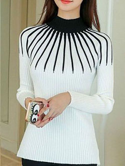 Camiseta blanca y negra, blusa, top.: Traje Blanco Y Negro,  Traje de vestir de mujer  