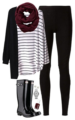 Ideas de outfits con leggins negros: Accesorio de moda,  Atuendos Con Botas,  Traje Blanco Y Negro  