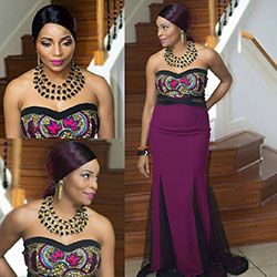 Combinación de color púrpura con vestido de cóctel, vestido: vestidos de coctel,  modelo,  Ropa formal,  Vestidos Roora,  Traje morado,  Impresiones de cera africanas  