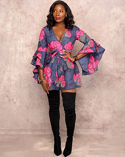 Sugerencia de ropa afroamericana caliente para damas: Vestidos Ankara,  Atuendos Ankara,  vestidos coloridos,  Vestido Estampado,  Asoebi Especial  
