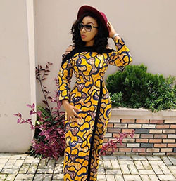 Diseño moderno de atuendos afroamericanos para damas: Moda de Ankara,  ropa africana,  Vestidos Ankara,  vestidos africanos,  Vestido Estampado,  Asoebi Especial  