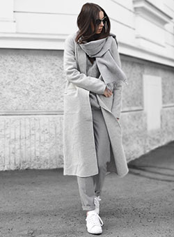 ideas de outfit blanco con gabardina, abrigo: trajes de invierno,  gabardina,  traje blanco,  Moda minimalista,  Estilo callejero,  Trajes de viaje,  En blanco y negro,  Abrigo de lana  