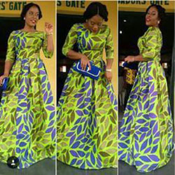 Estampados de cera africana estilo moda nigeriana de Ankara, diseño de moda: Vestido de noche,  Fotografía de moda,  vestido de día,  Vestidos Roora,  traje amarillo,  Impresiones de cera africanas  