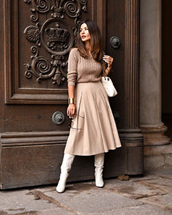 Fashionnova ropa ideas falda beige invierno, street fashion: Trajes De Falda,  Estilo callejero,  Traje Marrón Y Beige  