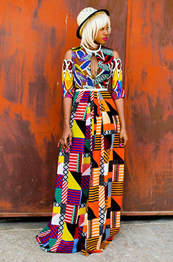 Outfit color naranja, debes probar con vestido de día: Fotografía de moda,  modelo,  vestido de día,  Estilo callejero,  Vestidos Roora,  Atuendos Naranjas,  Impresiones de cera africanas  