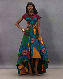 Ideas de vestidos vestido de inspiración africana estampados de cera africana, diseño de vestuario: Fotografía de moda,  Desfile de moda,  modelo,  vestido largo,  Diseño de vestuario,  vestido de día,  Ropa formal,  Vestidos Roora,  Impresiones de cera africanas  