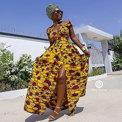 Impresionante inspiración de vestido afro para damas negras: Atuendos Ankara,  Vestidos Ankara,  Atuendo Africano,  Trajes Africanos,  Impreso Ankara,  Vestido Estampado,  Asoebi Especial  
