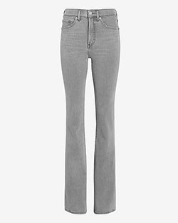 Jeans bootcut grises talle alto | Expresar: PANTALONES DE MEZCLILLA  