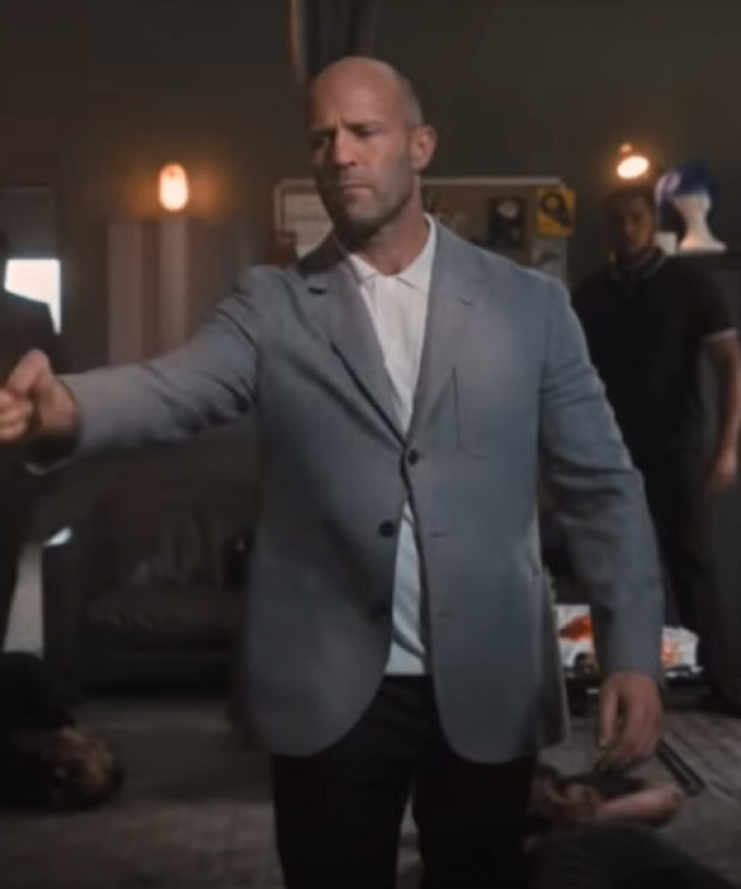 Jason Statham Wrath Of Man Blazer de traje gris: 