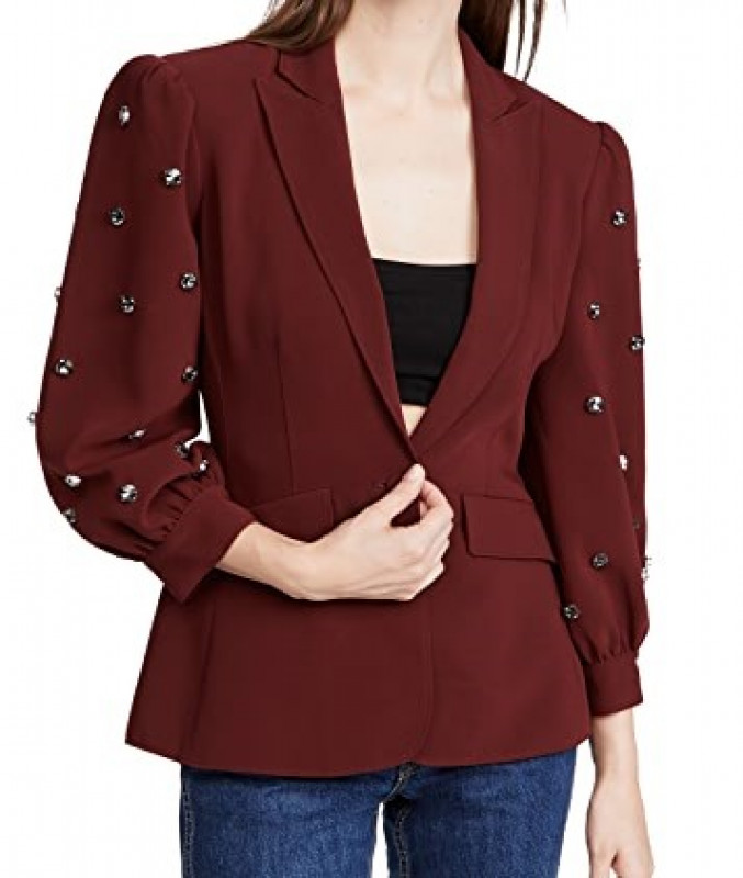 The Young and The Restless Camryn Grimes - Chaqueta tipo americana granate: 