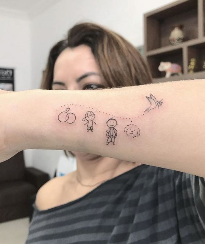 Ideas lindas del tatuaje de la familia para las madres: Ideas de tatuajes  